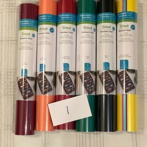 Cricut 6 rolls Premium Vinyl